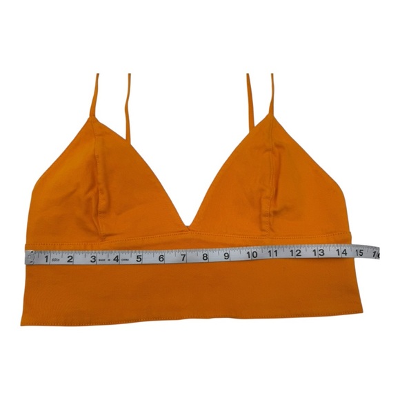 Alice + Olivia Orange Denim Crop Top NWOT - Picture 8 of 8